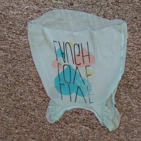 LIVE LOVE LAUGH blue blouse - Picture 1 of 1